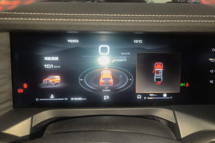 Used Tank 300 2024 2.0T Conqueror Odometer Close Up