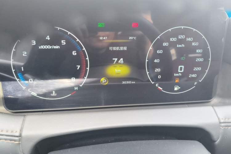 Used Geely Auto Haoyue 2022 1.8TD DCT Black Gold Limited Edition 7-Seater Instrument Cluster