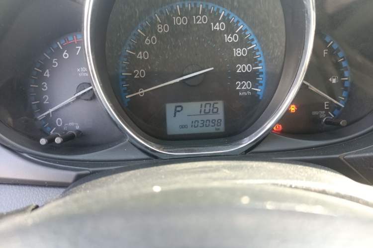 Used Toyota Vios 2017 1.5L CVT Innovation Edition Odometer Close Up