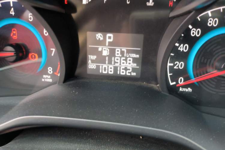 Used Chevrolet Cavalier 2016 1.5L Automatic Xinyue Edition Odometer Close Up