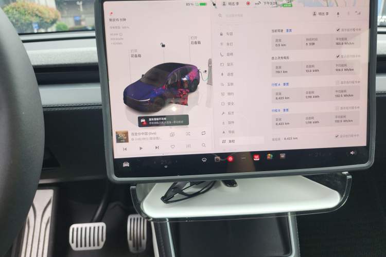 Used Tesla Model Y 2025 Rear-Wheel-Drive Version Audio And AC Panel