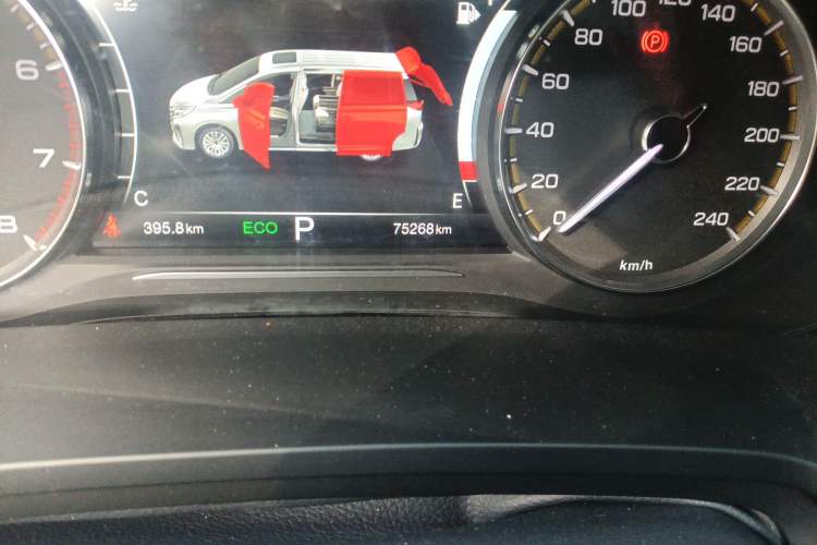 Used GAC Trumpchi M8 2021 Lingxiu Series 390T Deluxe Edition Odometer Close Up