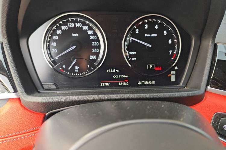 Used BMW X2 2022 sDrive25i M Sport Package Odometer Close Up