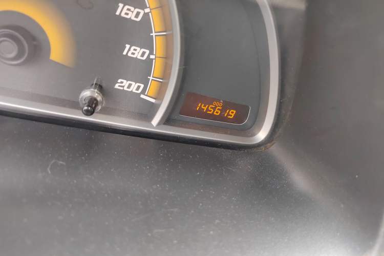 Used Chevrolet Sail 2013 Sedan 1.4L Manual Ideal Happiness Edition Odometer Close Up