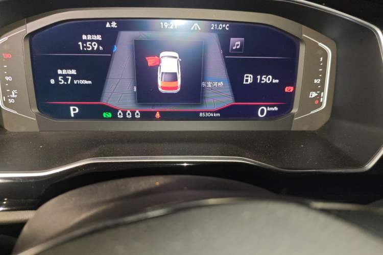 Used Volkswagen Sagitar 2021 280TSI DSG Excellence Edition Odometer Close Up