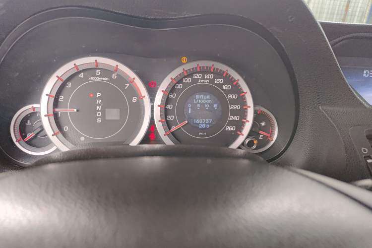 Used Honda Spirior 2009 2.4L TYPE-S Odometer Close Up