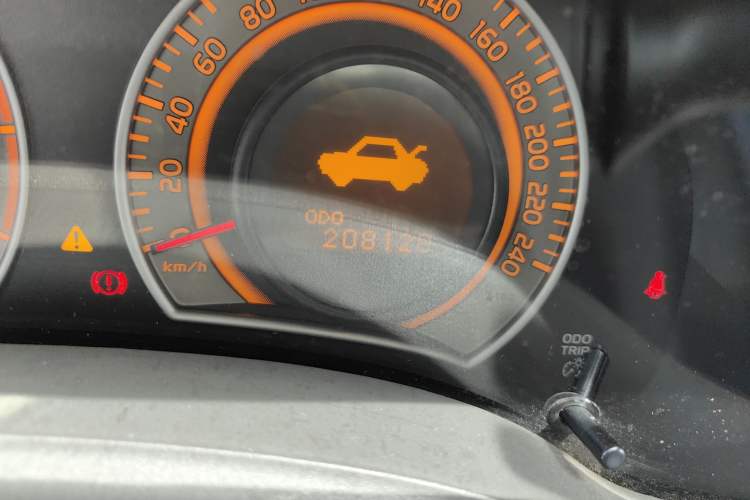 Used Toyota Corolla 2008 1.8L Automatic GL-i Sunroof Special Edition Odometer Close Up