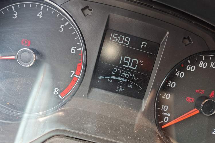 Used Volkswagen Polo 2016 1.4L Automatic Trendy Model Odometer Close Up