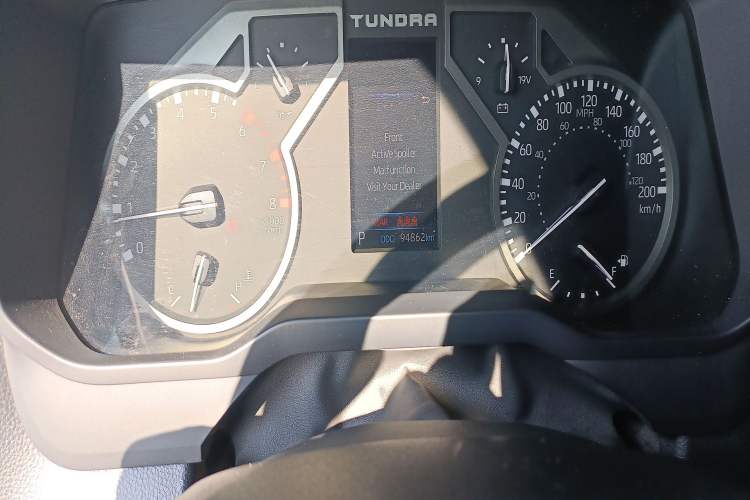 Used Toyota Tundra  Odometer Close Up