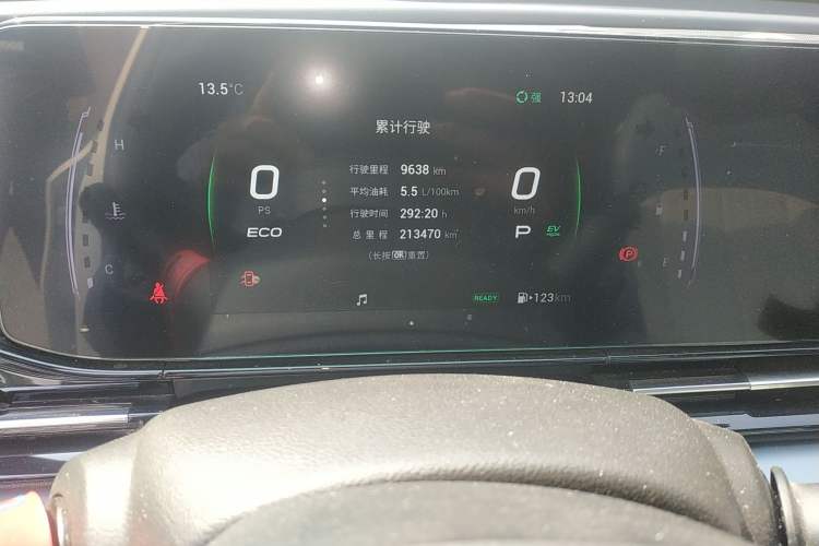 Used GAC Trumpchi EMPOW 2023 Shadow Leopard H High-Energy Hybrid Edition Odometer Close Up