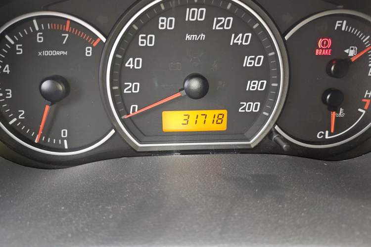 Used Suzuki Swift 2014 1.3L Manual Standard Edition Odometer Close Up