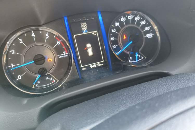 Used Toyota Fortuner  Odometer Close Up