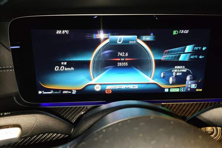 Used Mercedes-Benz AMG GT 2023 AMG GT 50 4MATIC+ Four-Door Coupe Odometer Close Up