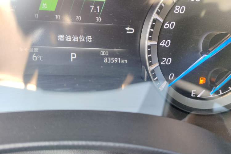 Used Toyota Highlander 2022 Dual-Engine 2.5L Four-Wheel Drive Prestige Version 7 Seats Odometer Close Up