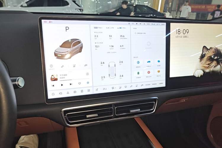 Used Li Auto L9 2024 Pro Model Audio And AC Panel