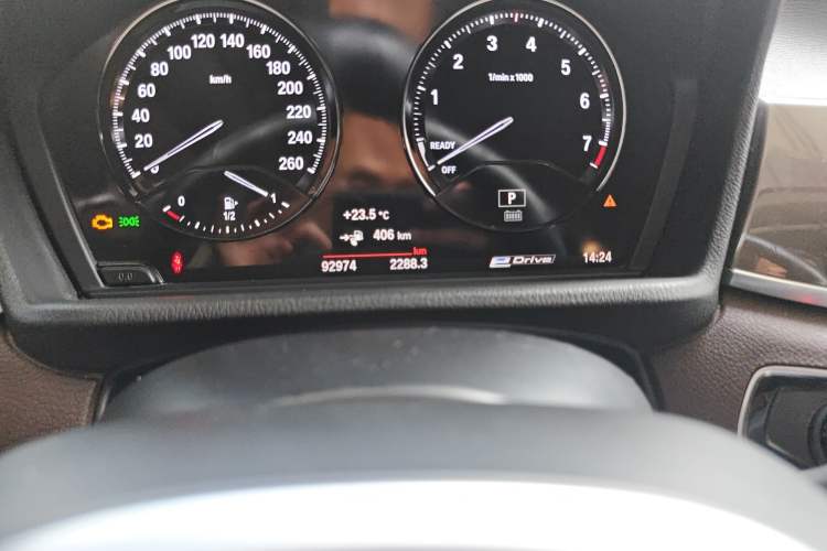 Used BMW X1 New Energy 2018 xDrive25Le Luxury Model Odometer Close Up