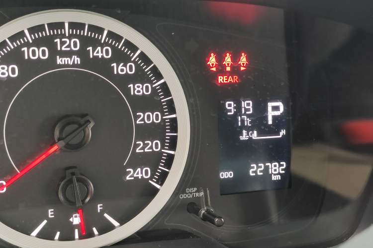 Used Toyota Levin 2021 185T CVT Entry-Level Version Odometer Close Up