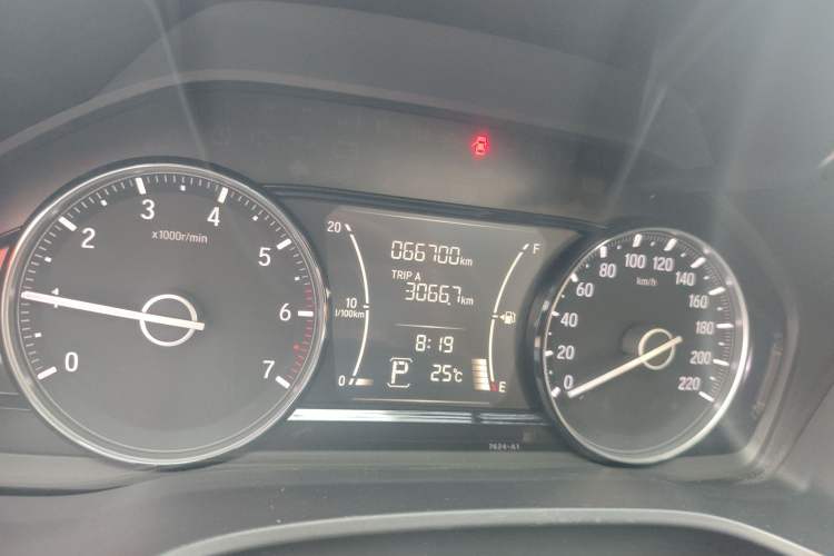 Used Honda Crider 2019 180 Turbo CVT Luxury Edition China VI Emission Standard Odometer Close Up