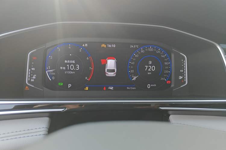 Used Volkswagen Tiguan L 2024 Outstanding Model 300TSI Automatic Two-Wheel Drive Longteng Edition Instrument Cluster