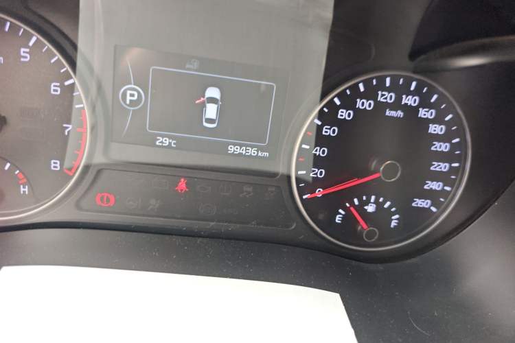 Used Kia K5 2016 2.0L Automatic LUX Odometer Close Up
