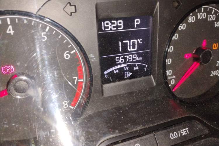 Used Volkswagen Polo 2018 1.5L Automatic Advanced Driving Model Odometer Close Up