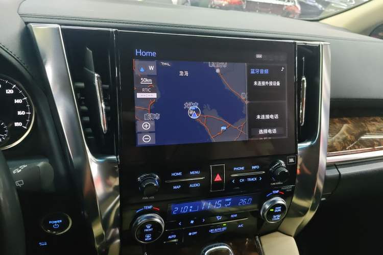 Used Toyota Alphard 2021 Dual-Engine 2.5L Luxury Edition Audio And AC Panel