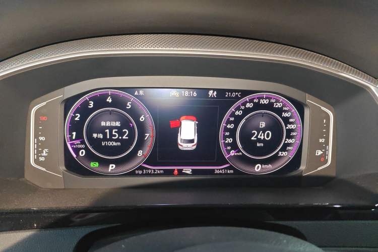 Used Volkswagen FAW-Volkswagen CC 2024 Estate Car 380TSI Hunter's Heart Edition Instrument Cluster