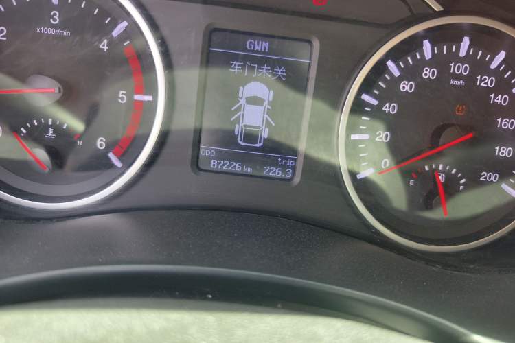 Used Great Wall Wingle 7 2019 2.0T Diesel Two-Wheel Drive Elite Version China VI Standard Big Double Cabin GW4D20M Odometer Close Up