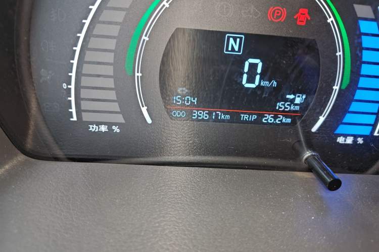 Used BAIC New Energy EC 2017 EC180 Dynamic Edition Odometer Close Up