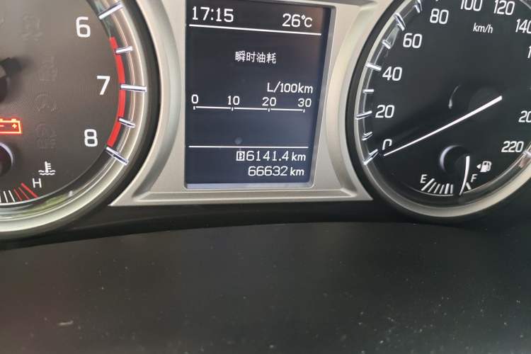 Used Suzuki Vitara 2016 1.6L Manual Two-Wheel Drive Entry-Level Trim Odometer Close Up