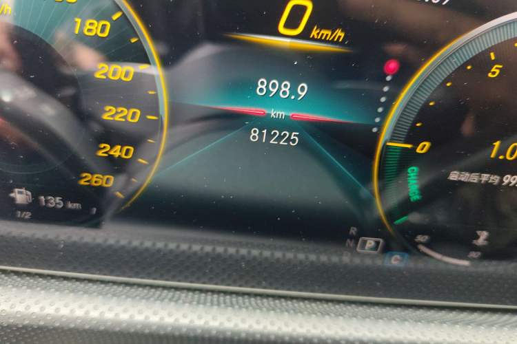 Used Mercedes-Benz A-Class 2022 A 180 L Sport Sedan Odometer Close Up