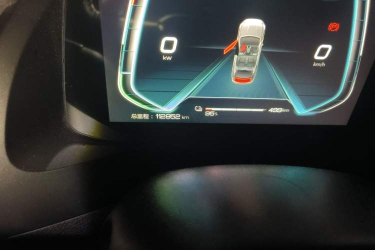 Used BYD Qin Pro New Energy 2019 EV Super Edition High-Power Long-Range Smart-Connected Leading Model Odometer Close Up