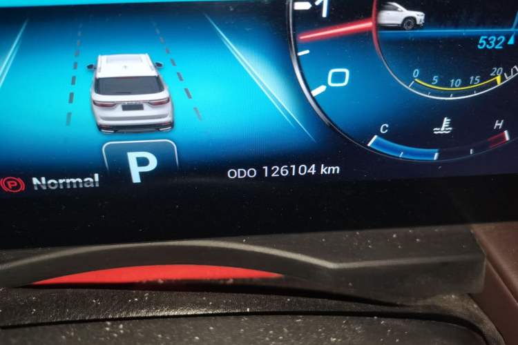 Used JETOUR X90 PLUS 2021 1.6TD DCT Villa 5 Seats Odometer Close Up