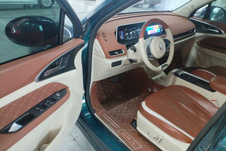 Used ORA Good Cat 2022 Morandi Edition 400km Standard Range Luxury Version Lithium Iron Phosphate Driver Seat