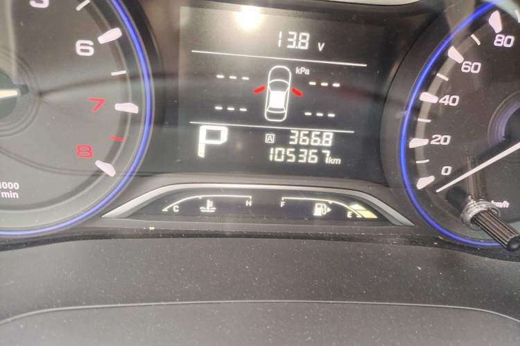 Used GAC Trumpchi GA4 2018 200T Automatic Luxury Edition Odometer Close Up