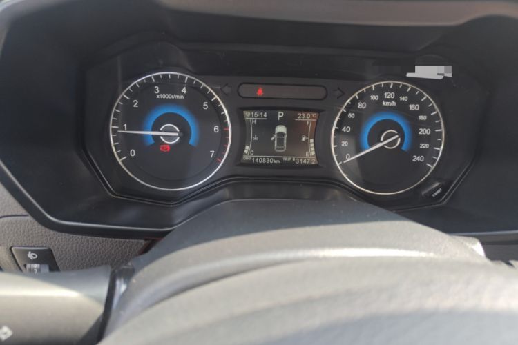 Used Dongfeng Fengon 580 2017 Revised Version 1.5T CVT Luxury Edition Odometer Close Up