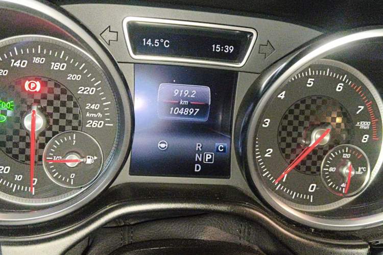Used Mercedes-Benz GLE AMG  Odometer Close Up