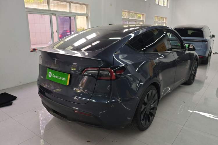 Used Tesla Model Y 2021 Performance High-Performance All-Wheel-Drive Version Rear Right 45 Deg