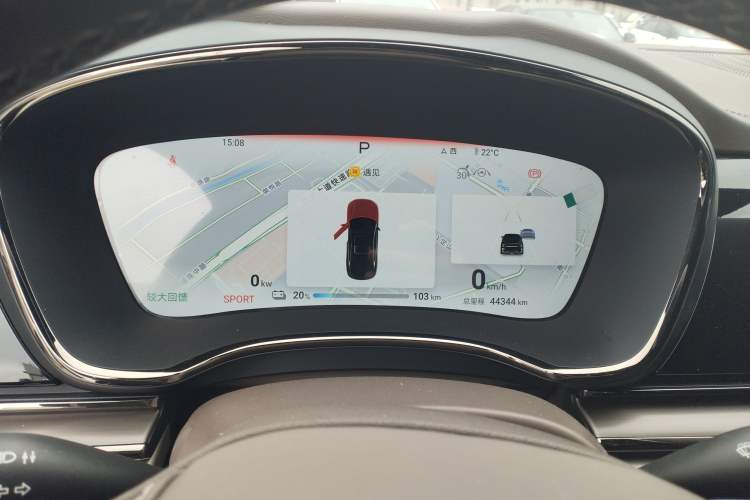 Used BYD Han 2024 EV Glory Edition 506KM Front-Wheel-Drive Premium Model Instrument Cluster