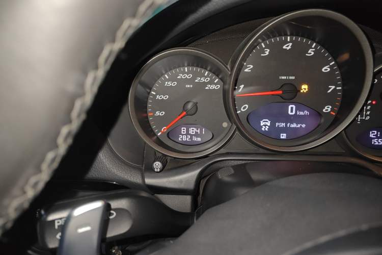 Used Porsche Boxster 2011 Boxster Black Edition 2.9L Odometer Close Up