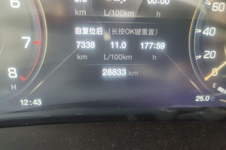 Used GAC Trumpchi M8 2023 Lingxiu Series 390T Prestige Edition Odometer Close Up