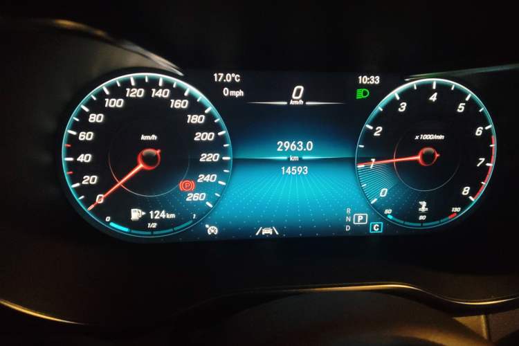 Used Mercedes-Benz GLC 2020 GLC 300 L 4MATIC Dynamic Edition Odometer Close Up