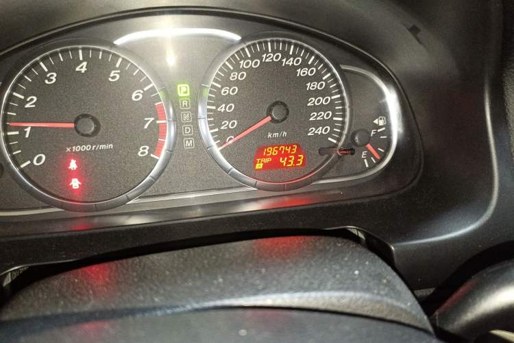 Used Mazda 6 2007 2.0L Automatic Luxury Version Odometer Close Up