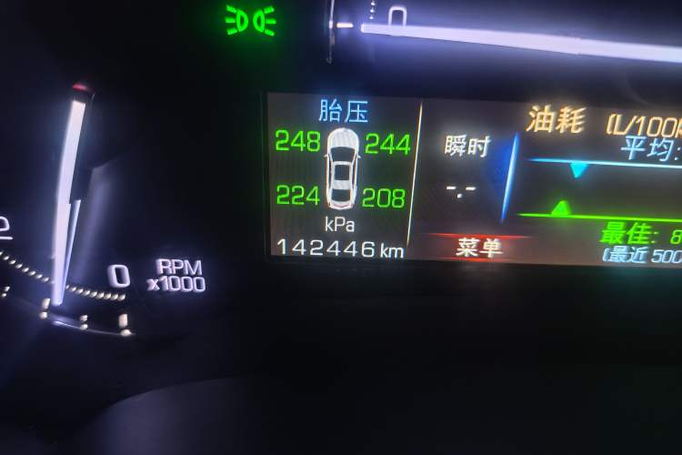 Used Cadillac XTS 2017 28T Tech Edition Odometer Close Up