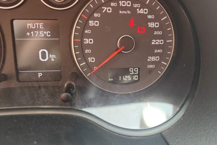 Used Audi A3 2010 Sportback 1.8T Luxury Model Odometer Close Up