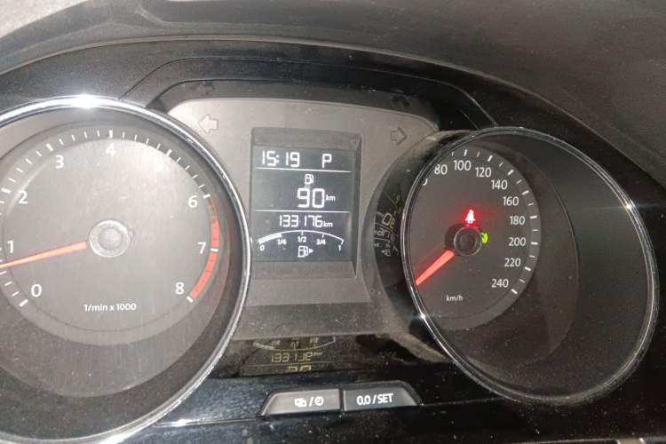 Used Volkswagen Bora 2014 1.6L Automatic Comfort Model Odometer Close Up