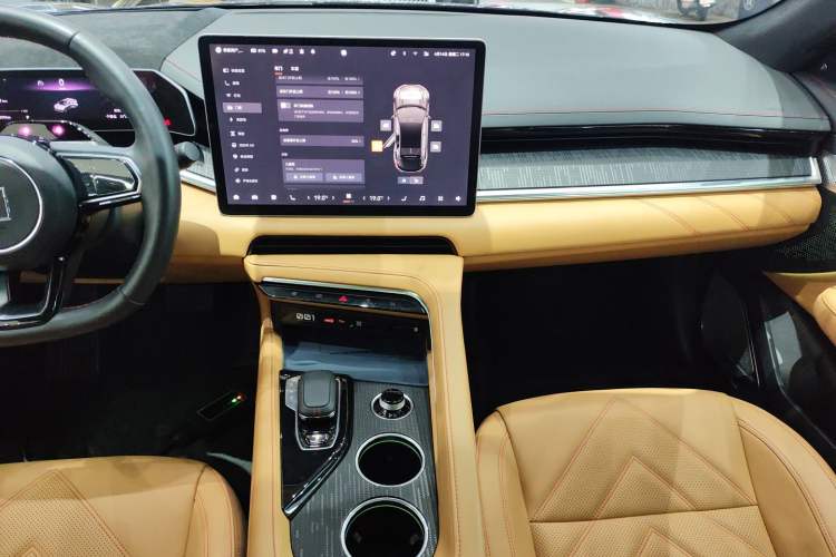 Used Zeekr 001 2021 Ultra-Long Range Dual-Motor YOU Version Audio And AC Panel