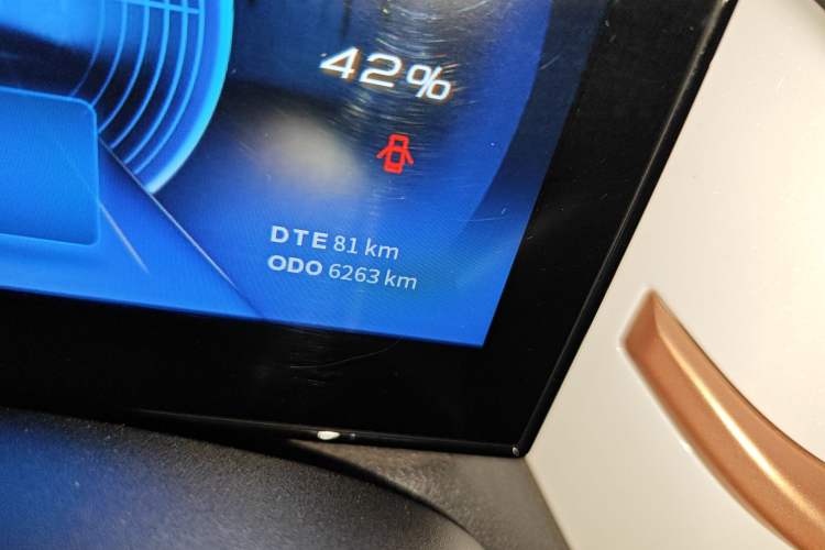 Used Dongfeng NAMMI EX1 2023 PRO Light Wind Edition Lightning Model Odometer Close Up