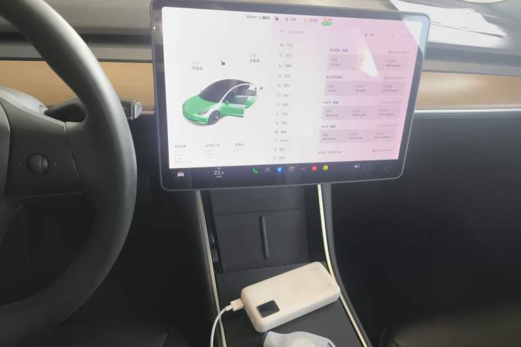 Used Tesla Model 3 2020 Long-Range Rear-Wheel-Drive Version Audio And AC Panel