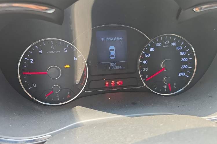 Used Kia K3 2013 1.6L Manual GLS Odometer Close Up